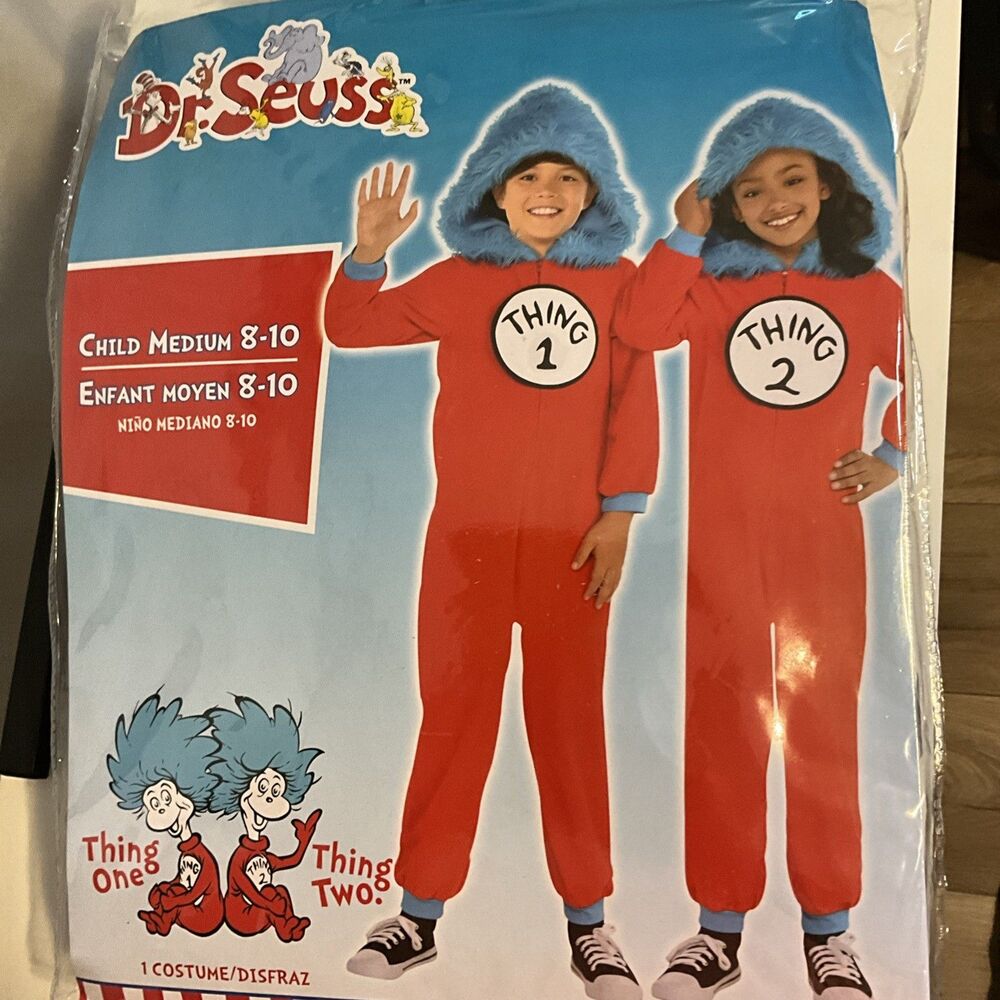 DR SEUSS THING CHILDS COSTUME Kids Medium 8-10